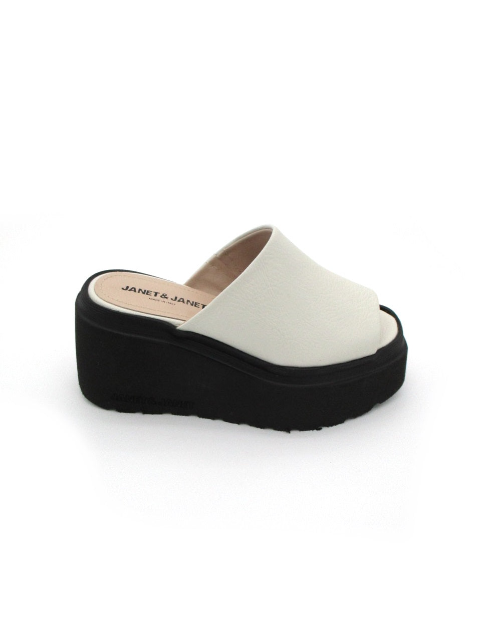 Ciabatta pelle donna Janet & Janet Agata 3183 Bianco