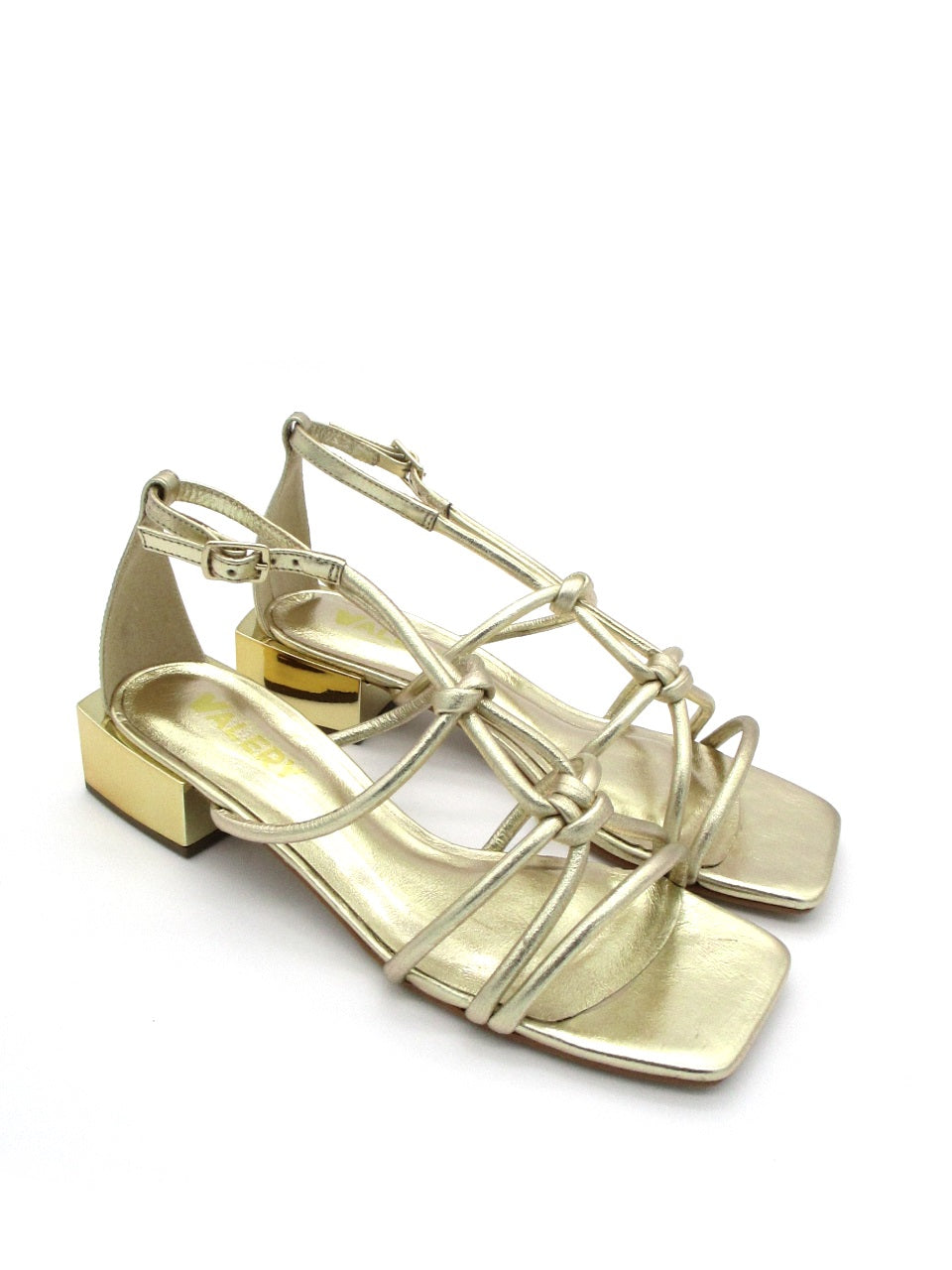 Sandalo pelle donna 1765-A Valery Oro
