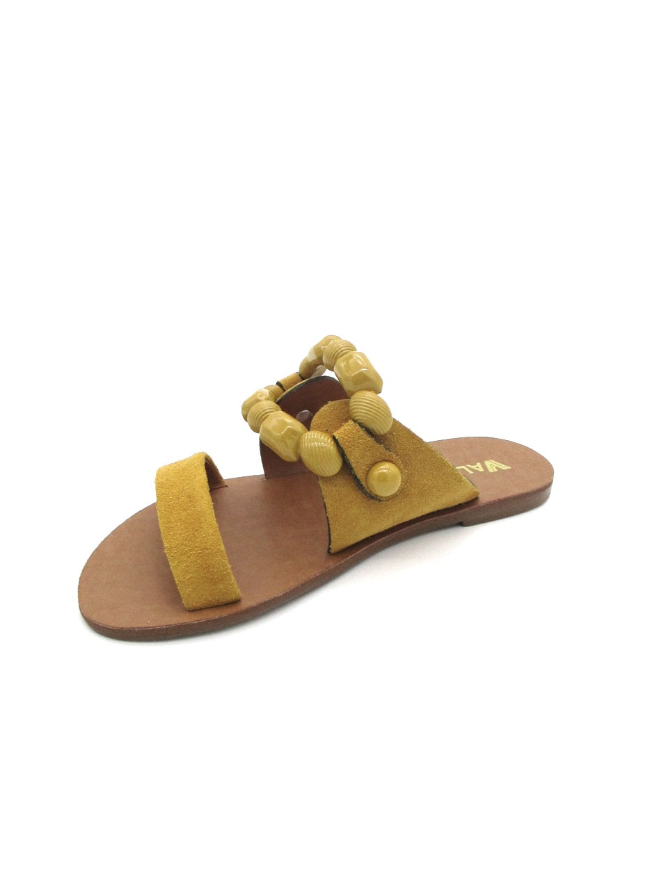 Ciabatta pelle donna 130098 Valery Ocra
