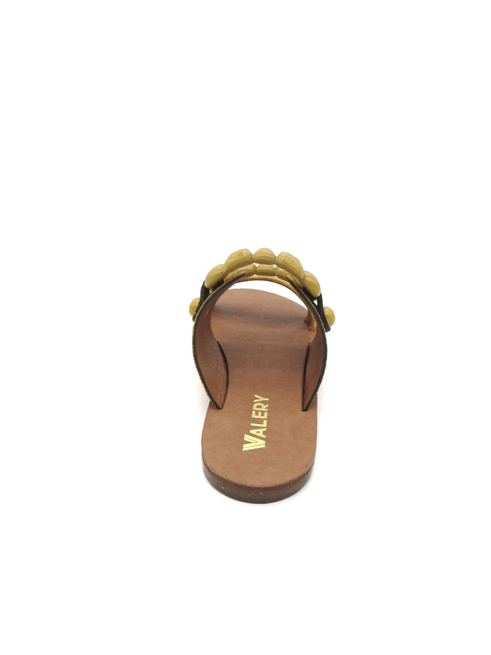Ciabatta pelle donna 130098 Valery Ocra