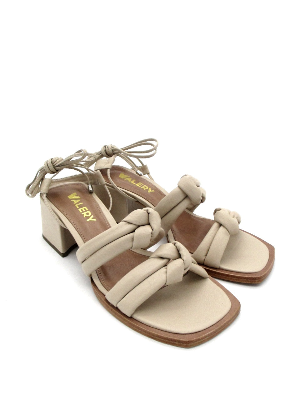 Sandalo pelle donna 1237003 Valery Avorio
