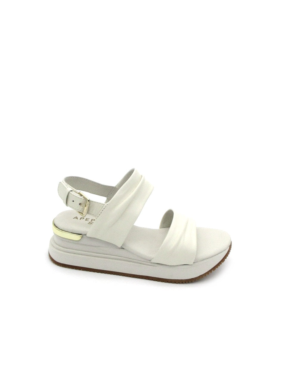 Sandalo pelle donna Apepazza S2MIDSEA03 Mina White