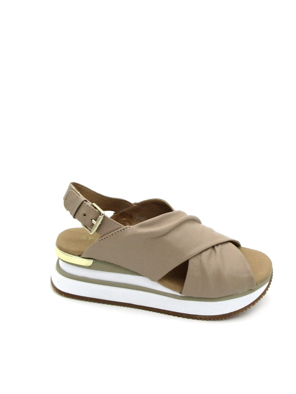 Sandalo pelle donna Apepazza S2MIDSEA04 Miriam Tabacco