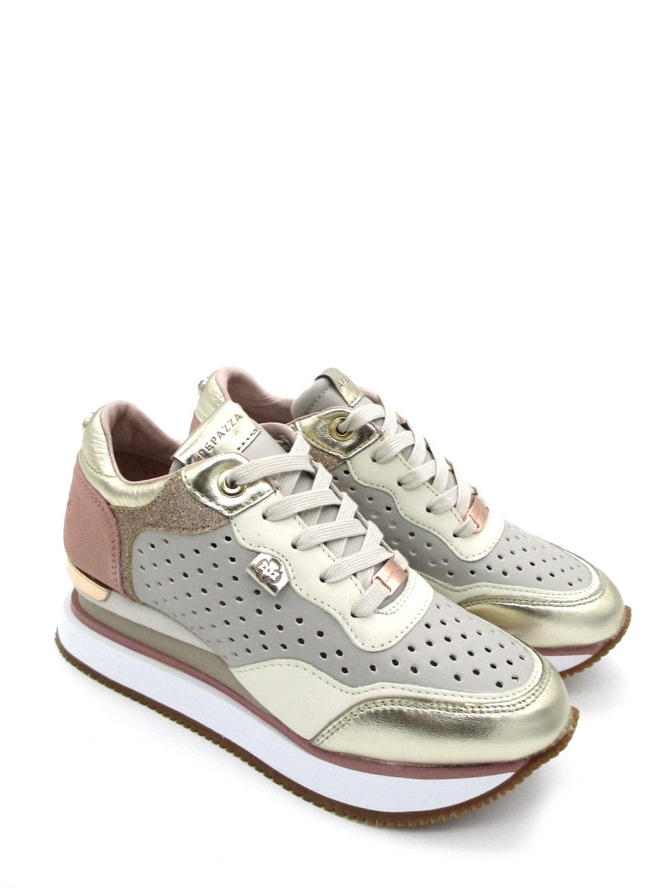 Sneaker donna Apepazza S2Midhigh07 Marie Platino