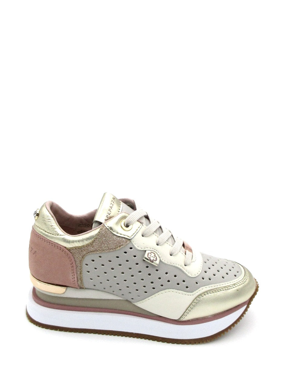 Sneaker donna Apepazza S2Midhigh07 Marie Platino