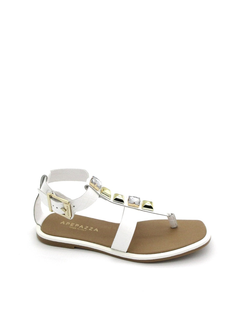 Sandalo pelle donna Apepazza S2ROCK06 White