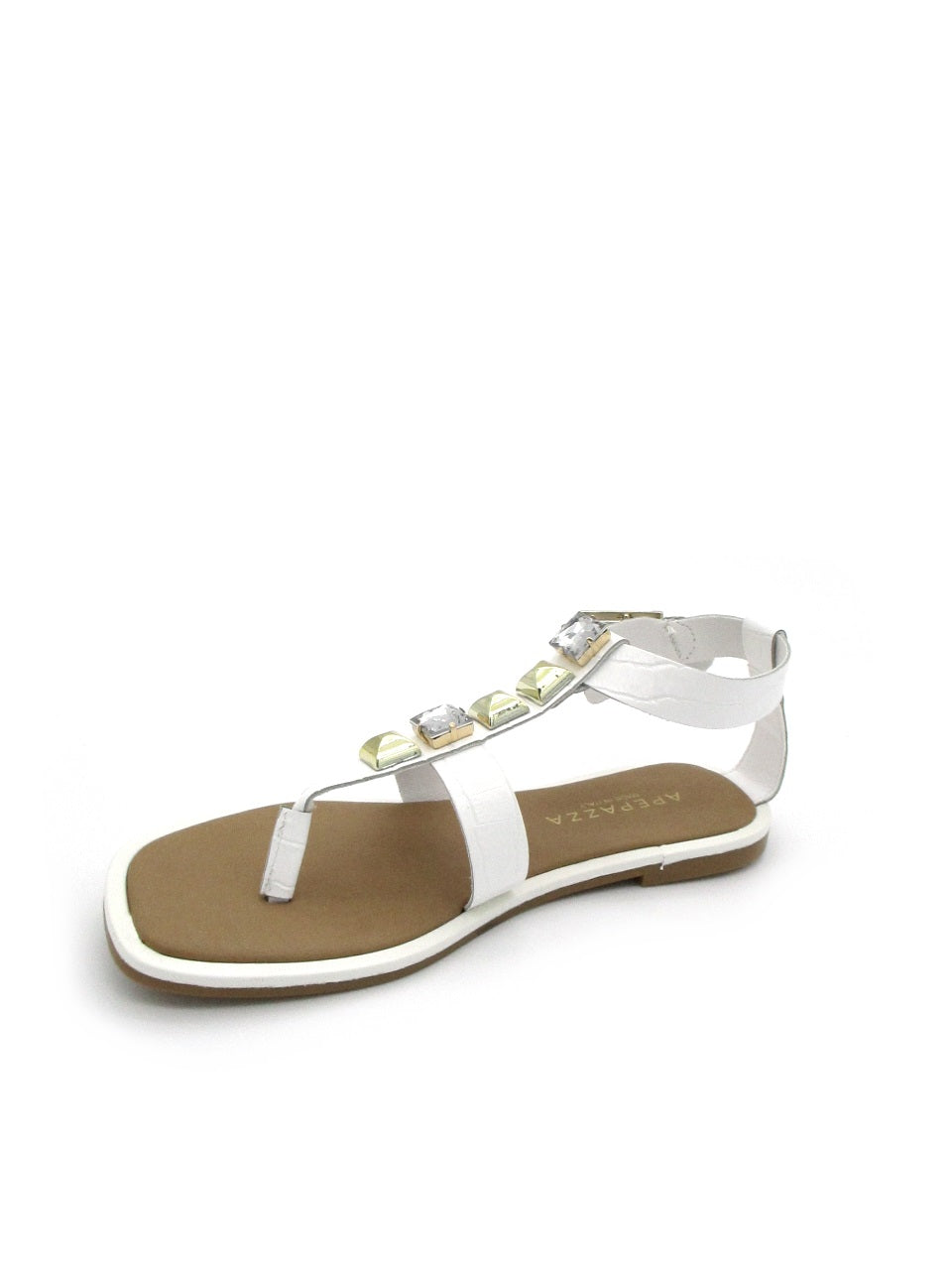 Sandalo pelle donna Apepazza S2ROCK06 White