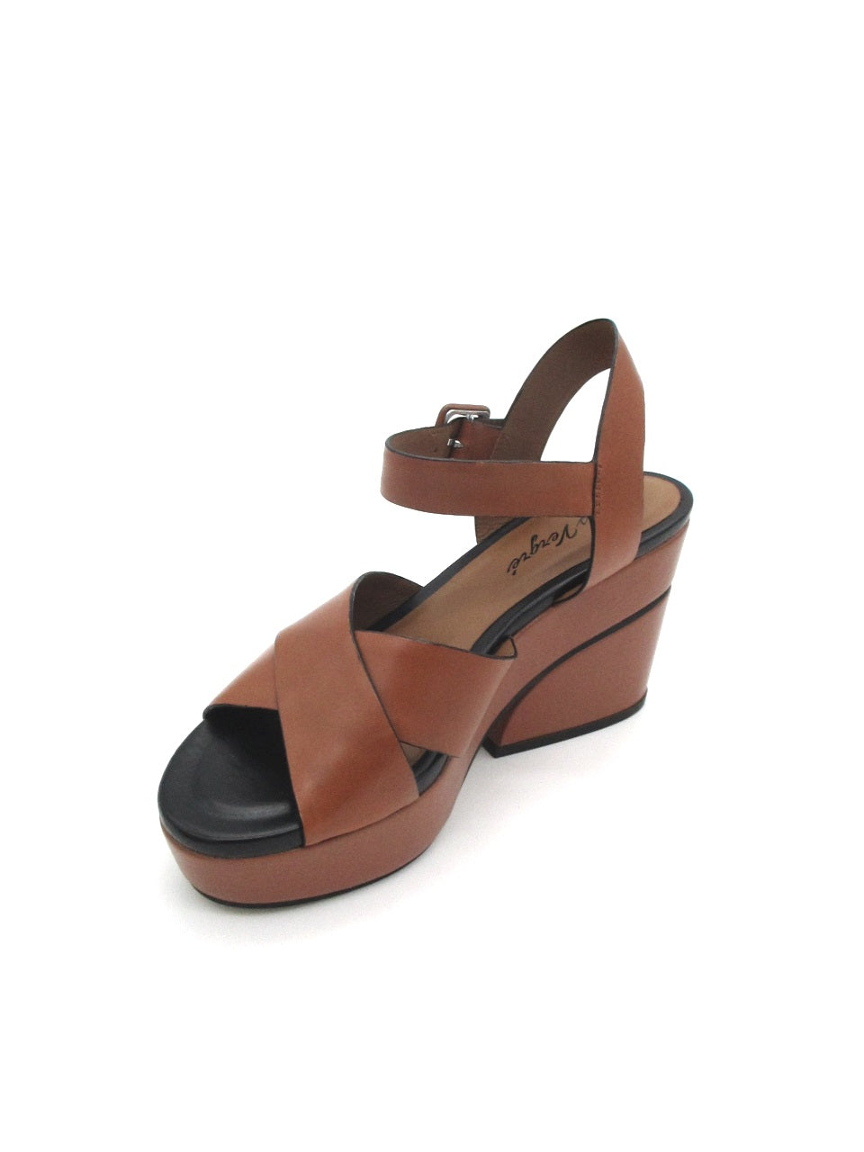 Sandalo zeppa EQ4602X Cris Vergrè Cuoio