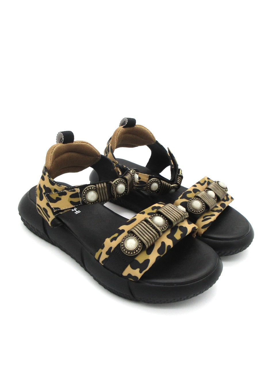 Sandalo pelle donna ELENA IACHI E3199 Ghepardo