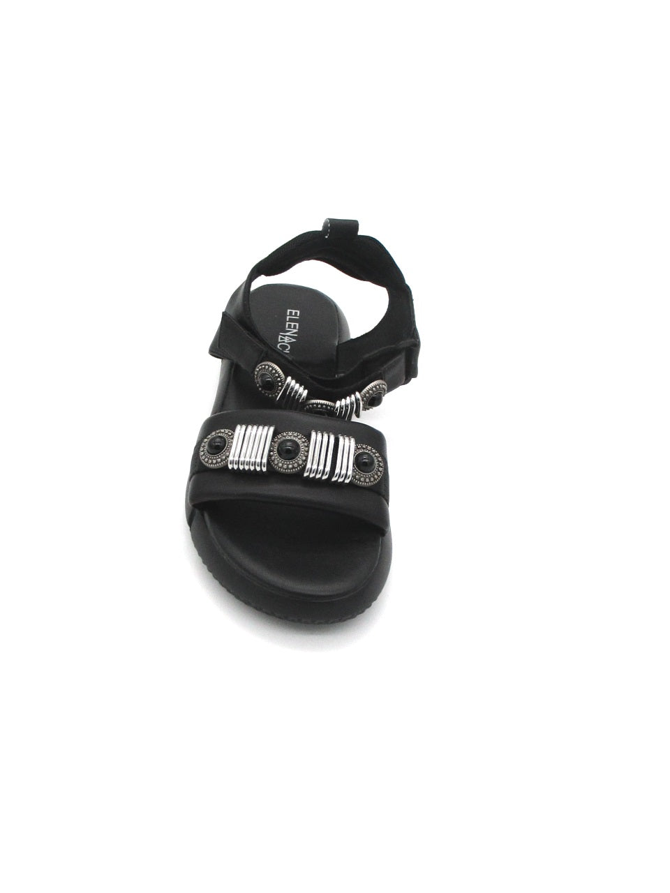 Sandalo pelle donna ELENA IACHI E3199 Nero