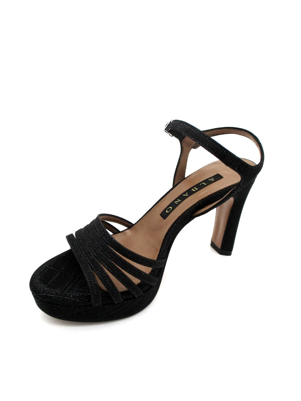Sandalo pelle 3133 Albano Night Nero
