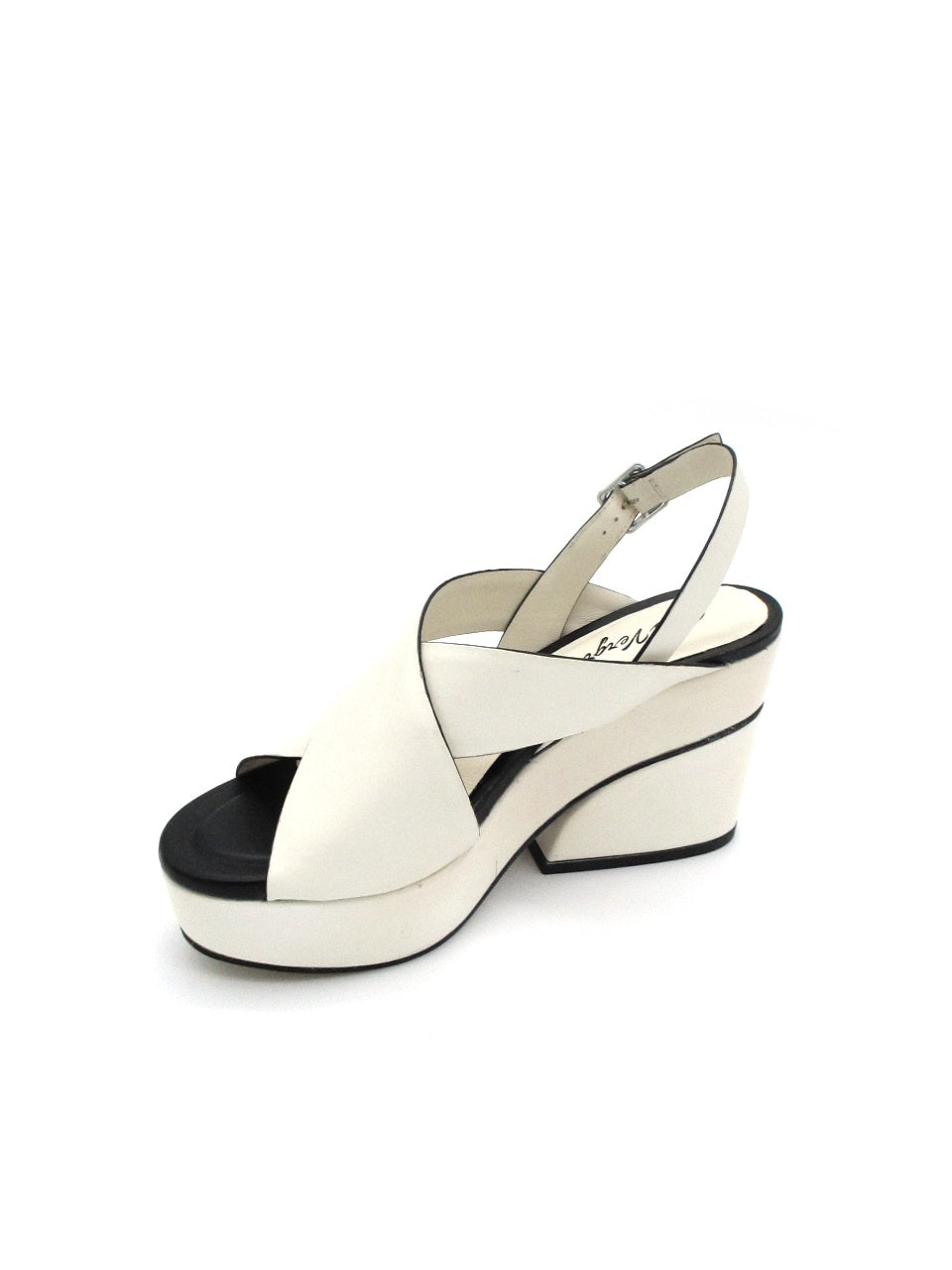 Sandalo zeppa EQ4601X Cris Vergrè panna