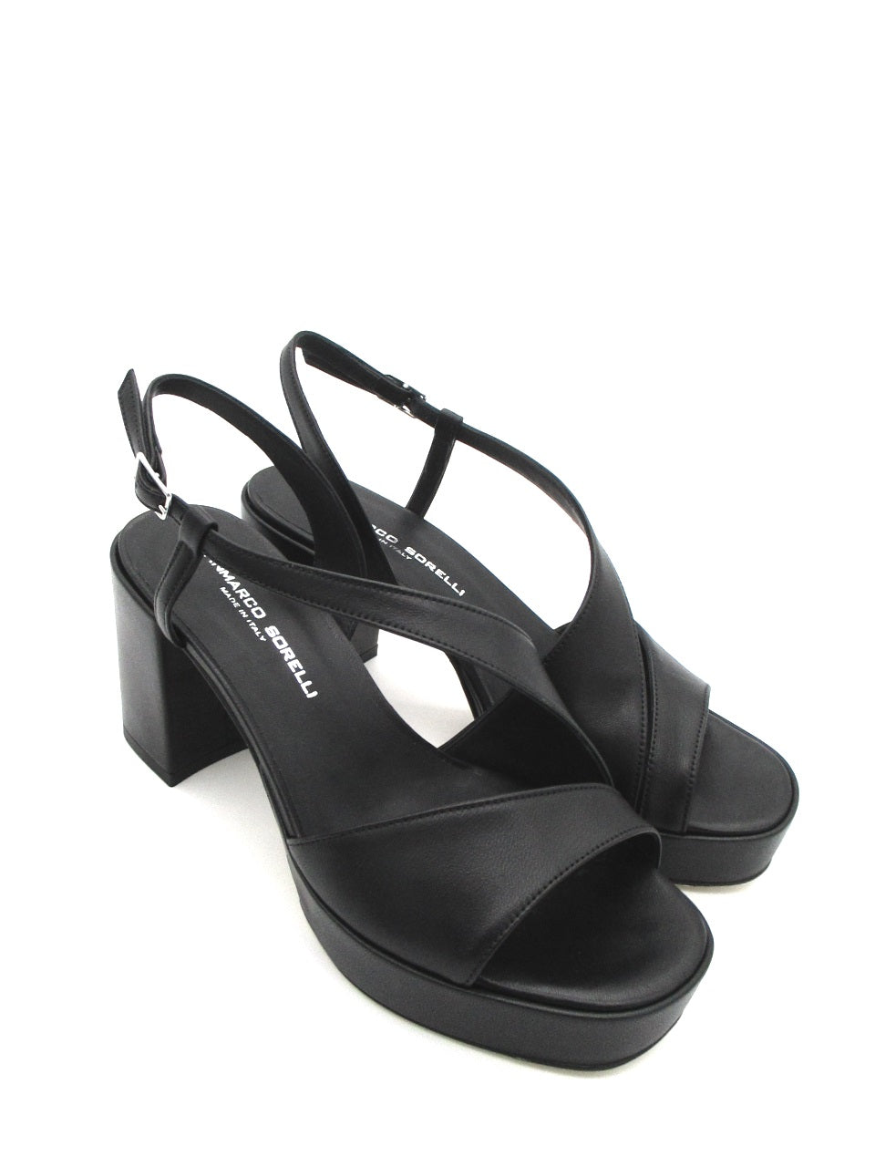 Sandalo pelle donna GIANMARCO SORELLI 2132 Nora Black