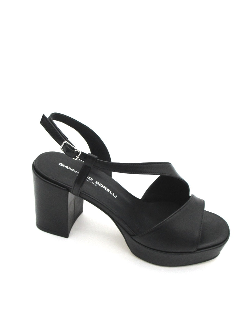 Sandalo pelle donna GIANMARCO SORELLI 2132 Nora Black