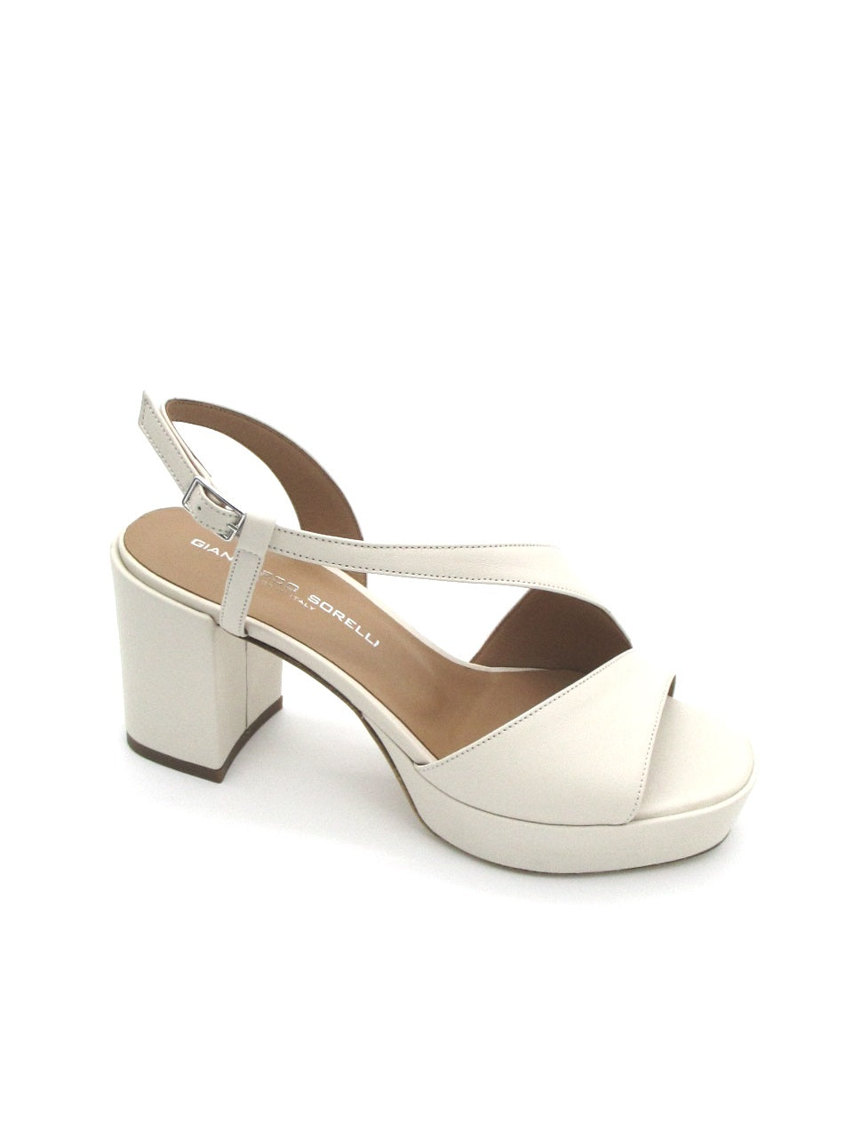 Sandalo pelle donna GIANMARCO SORELLI 2132 Nora Milk