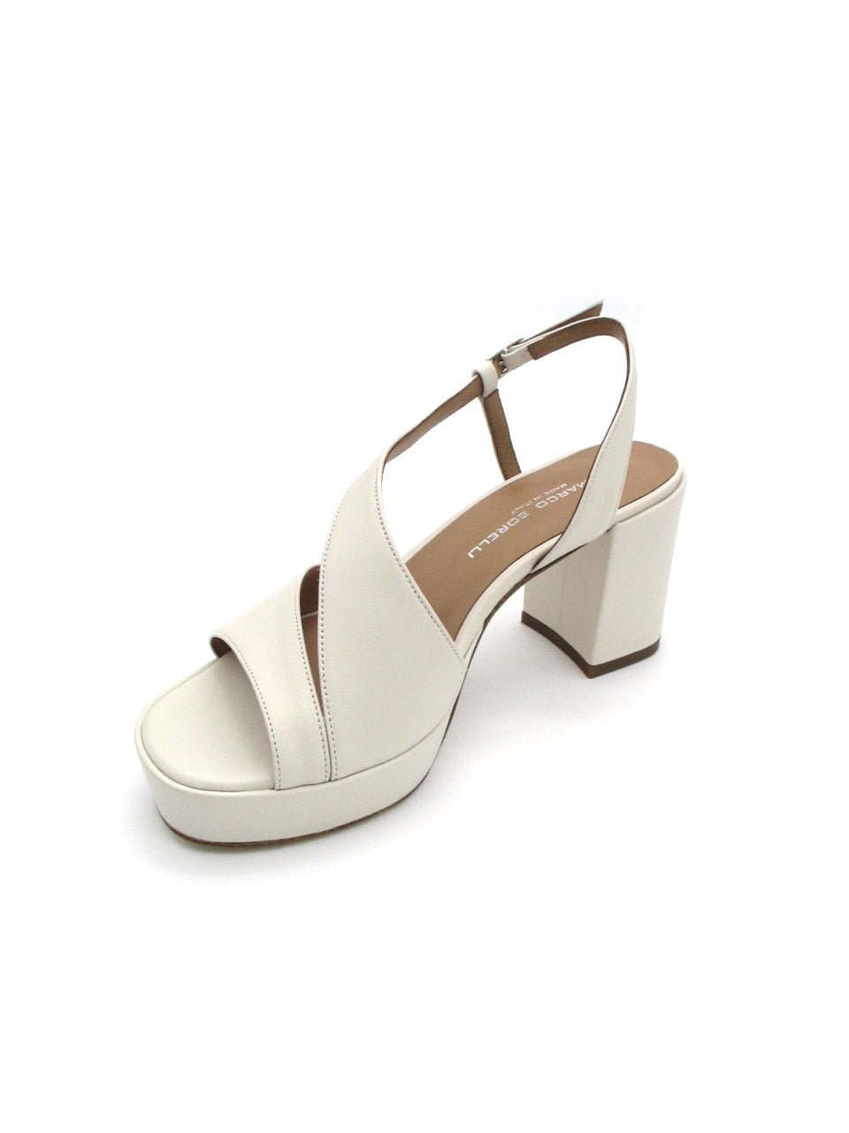 Sandalo pelle donna GIANMARCO SORELLI 2132 Nora Milk