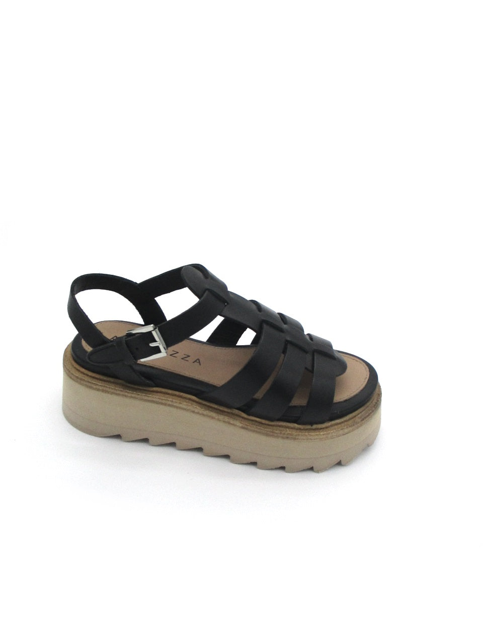 Sandalo pelle donna Apepazza S2COUNTRYSEA1 Connie Black