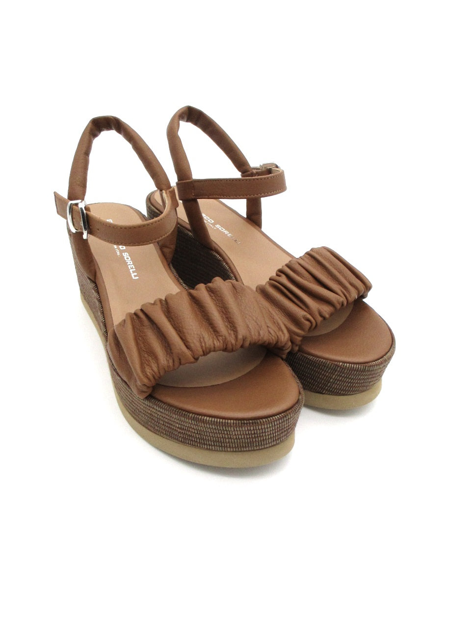 Sandalo pelle donna GIANMARCO SORELLI 2107 Jil Mousse Cuoio