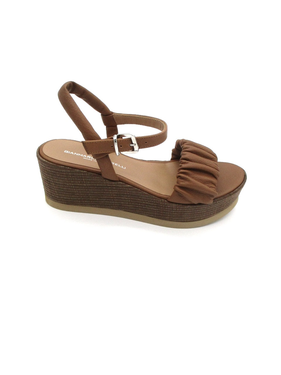 Sandalo pelle donna GIANMARCO SORELLI 2107 Jil Mousse Cuoio