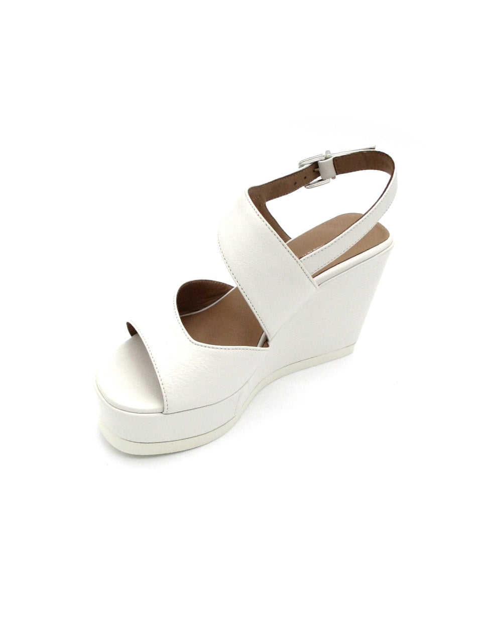 Sandalo pelle donna GIANMARCO SORELLI 2116 Vale Mousse gesso