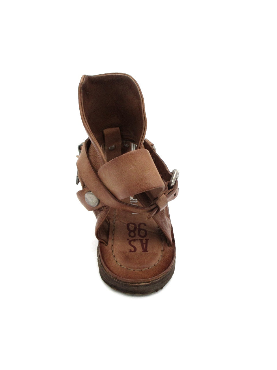Sandalo pelle donna AS98 534010 cuoio