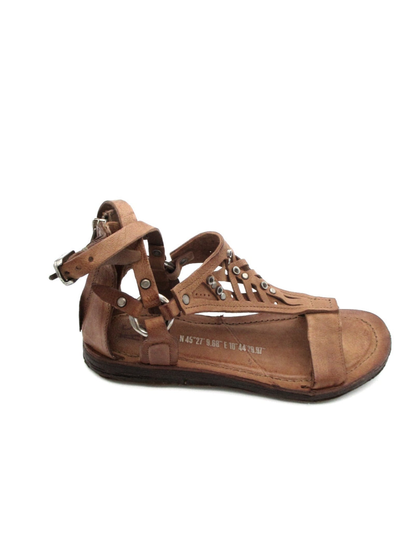Sandalo pelle donna AS98 A16010 Calvados