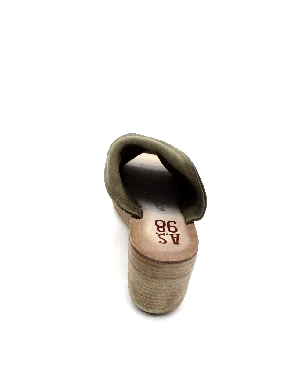 Ciabatta zeppa in pelle donna As98 528060 Africa