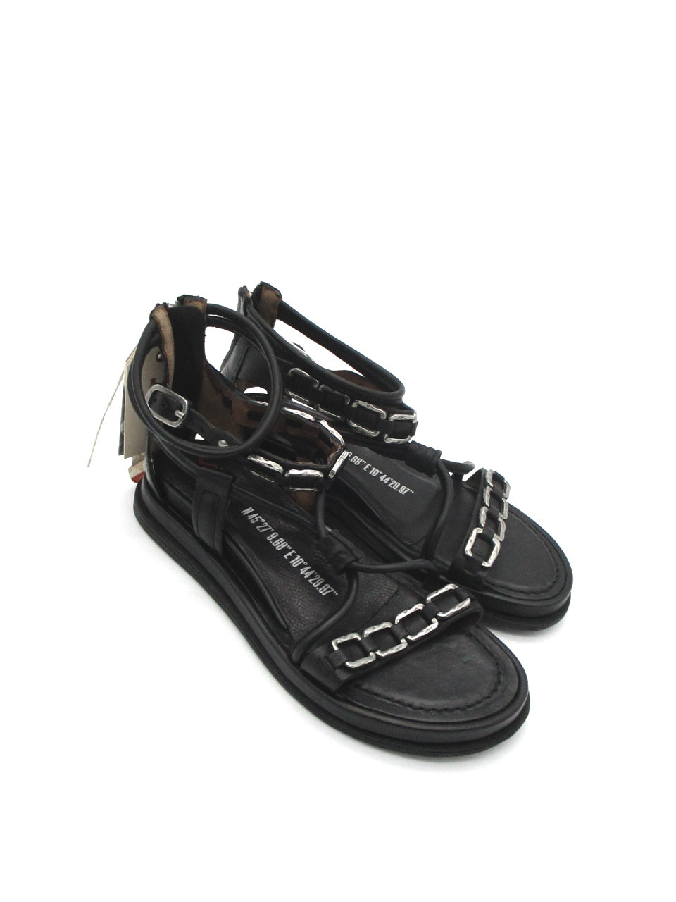Sandalo pelle donna AS98 Nero - 699034 -