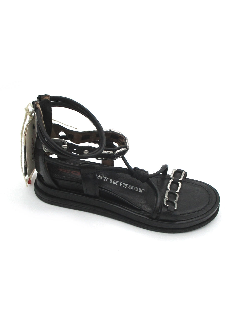 Sandalo pelle donna AS98 Nero - 699034 -