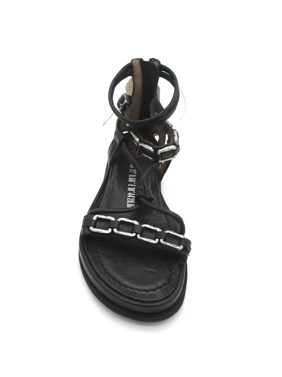 Sandalo pelle donna AS98 Nero - 699034 -