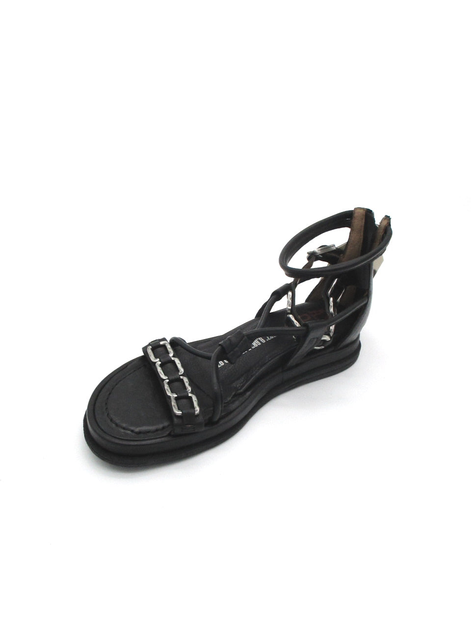 Sandalo pelle donna AS98 Nero - 699034 -