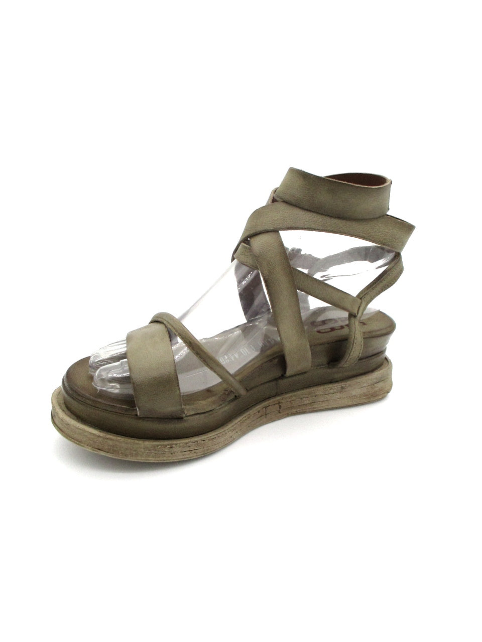 Sandalo in pelle zeppa donna As98 Lagos Africa - A15006 -