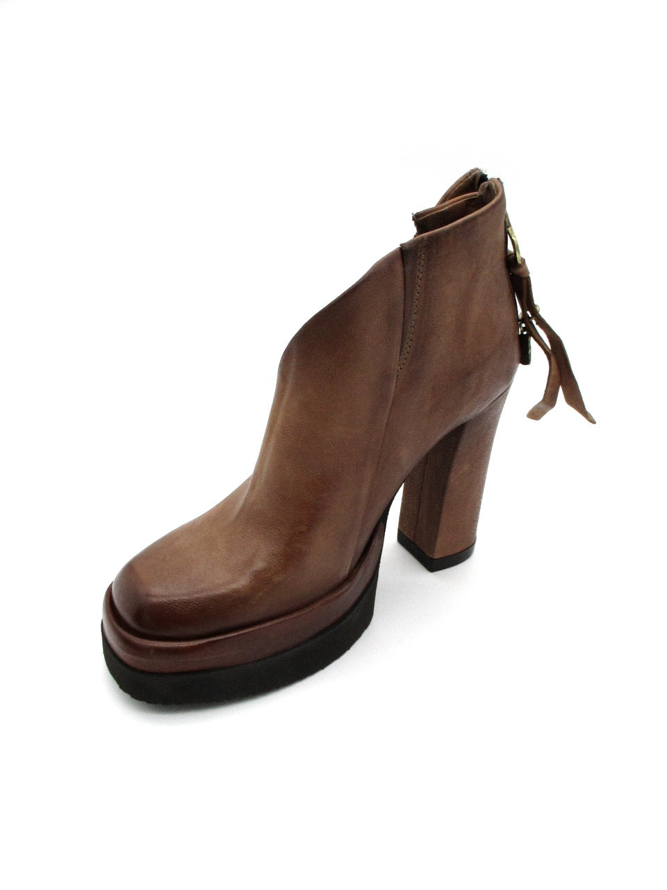 Stivaletto in pelle donna As98 A53204 Iron