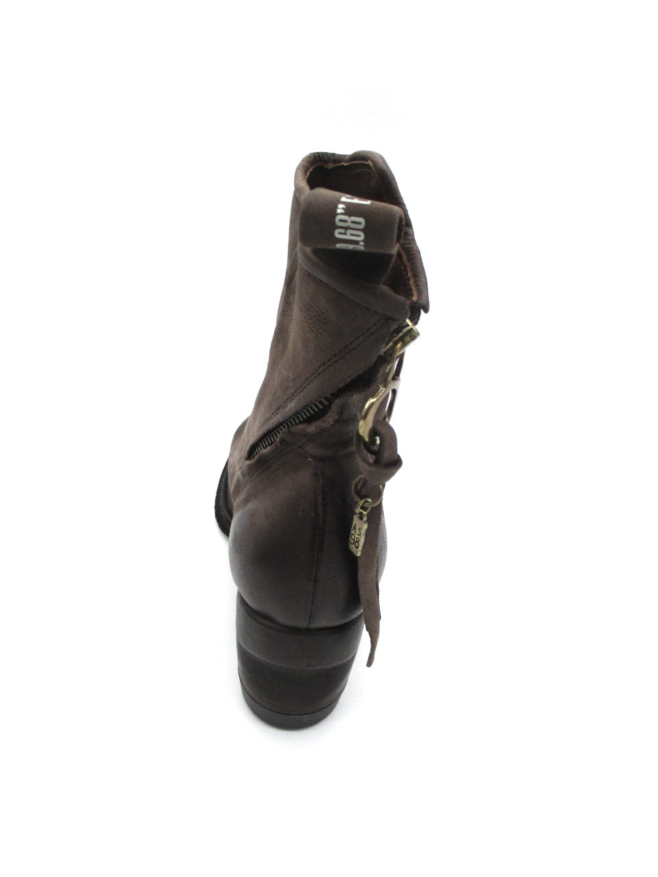 Women's leather ankle boot As98 B01202 Dark