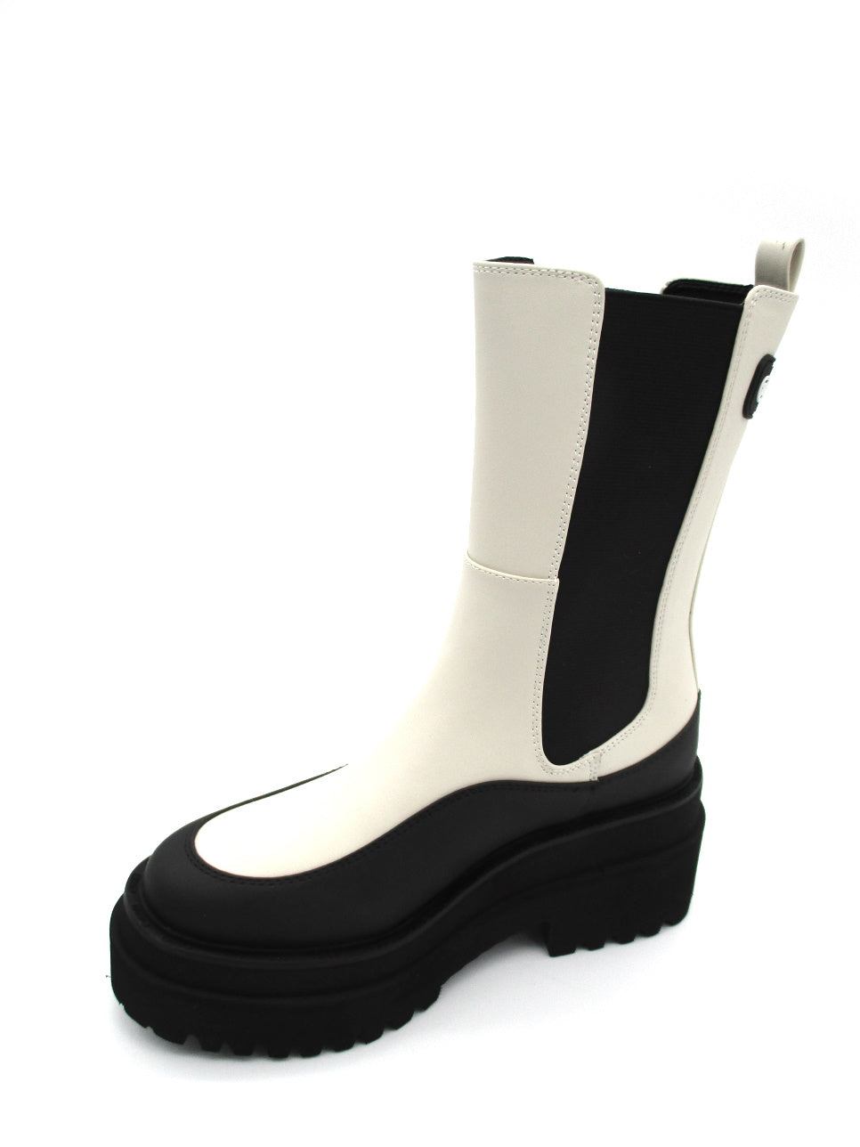 Stivaletto pelle donna LIU JO Purple 32 Ivory/Black