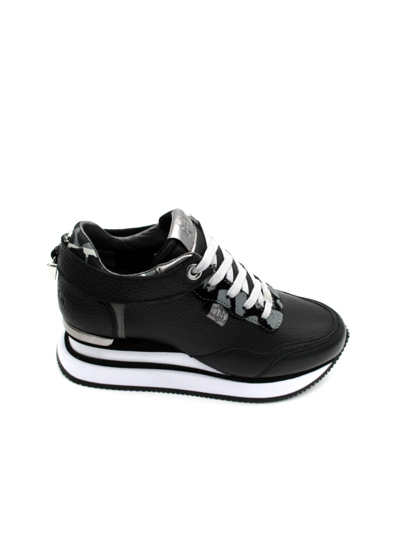 Sneaker donna APEPAZZA Megan Black/Pewter