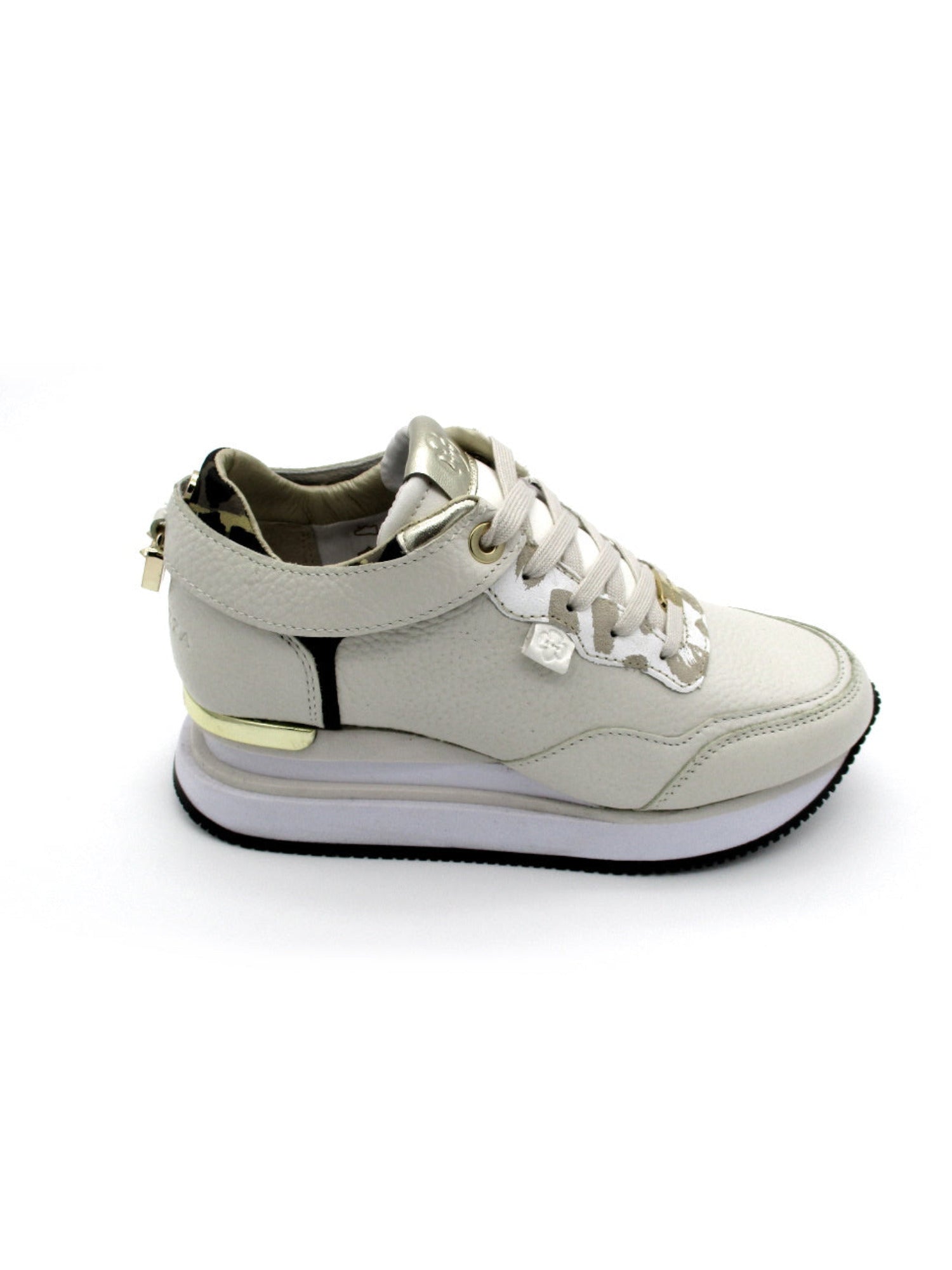 Sneaker donna APEPAZZA Megan White/Platino