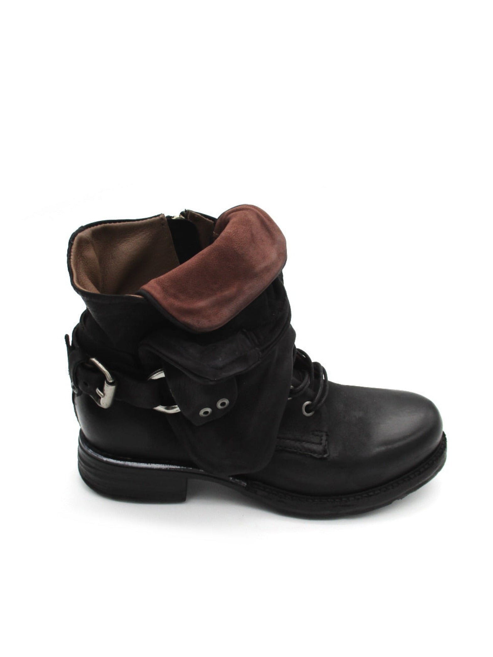 Stivaletto in pelle donna As98 717204 Black