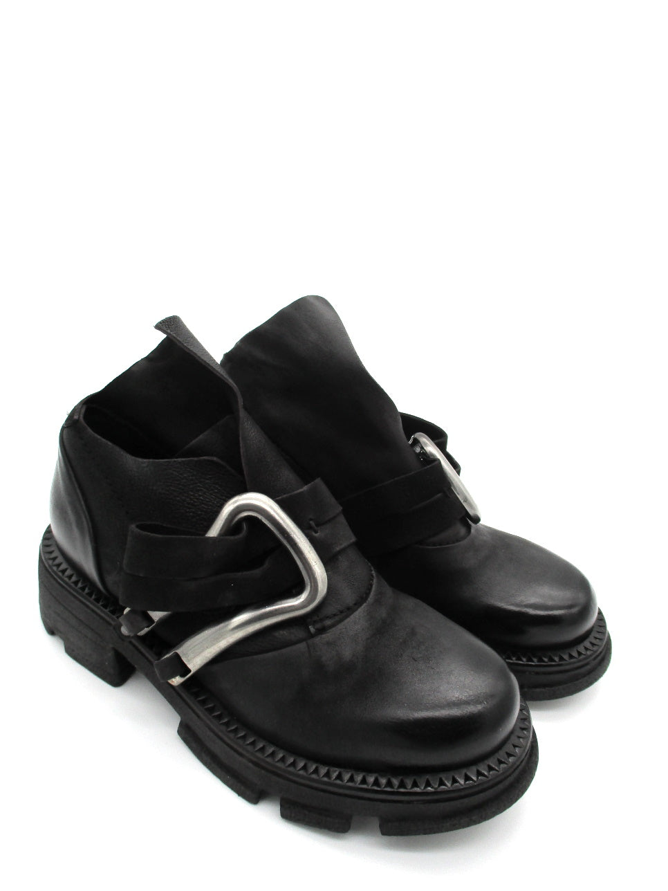 Scarpotto in pelle donna As98 A94114 Black