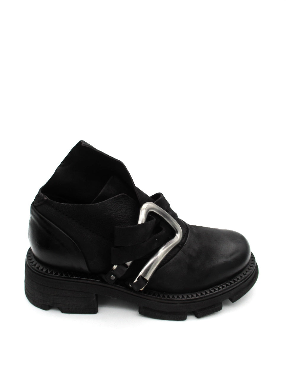 Scarpotto in pelle donna As98 A94114 Black