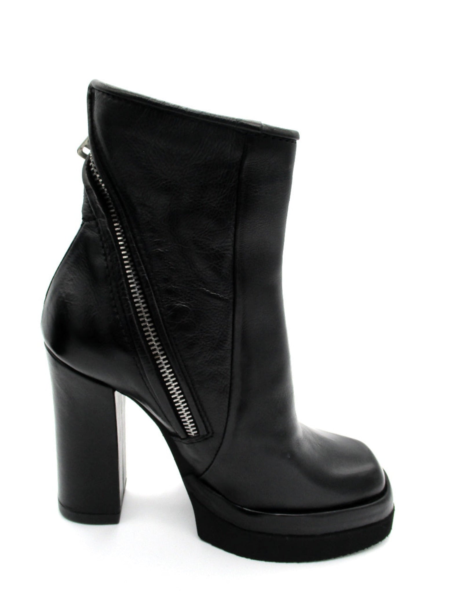 Stivaletto in pelle donna As98 A53209 Black
