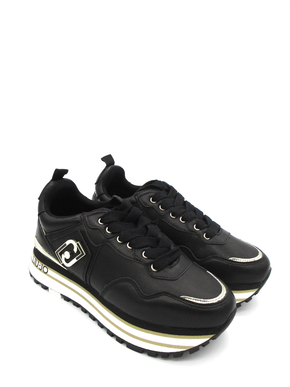 Sneaker pelle LIU JO Maxi Wonder 01 Black
