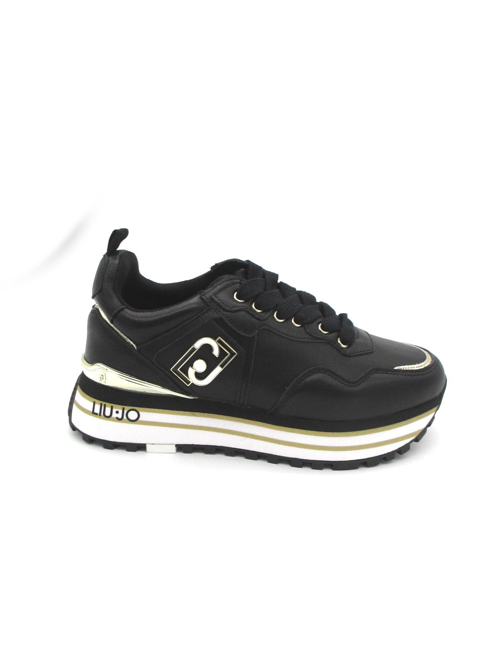 Sneaker pelle LIU JO Maxi Wonder 01 Black