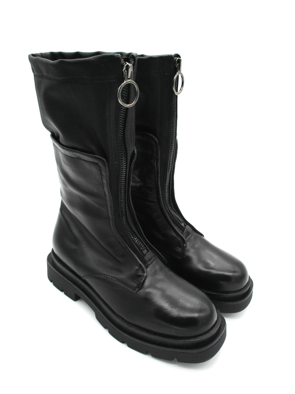 Stivale in pelle donna Mjus P75304 nero