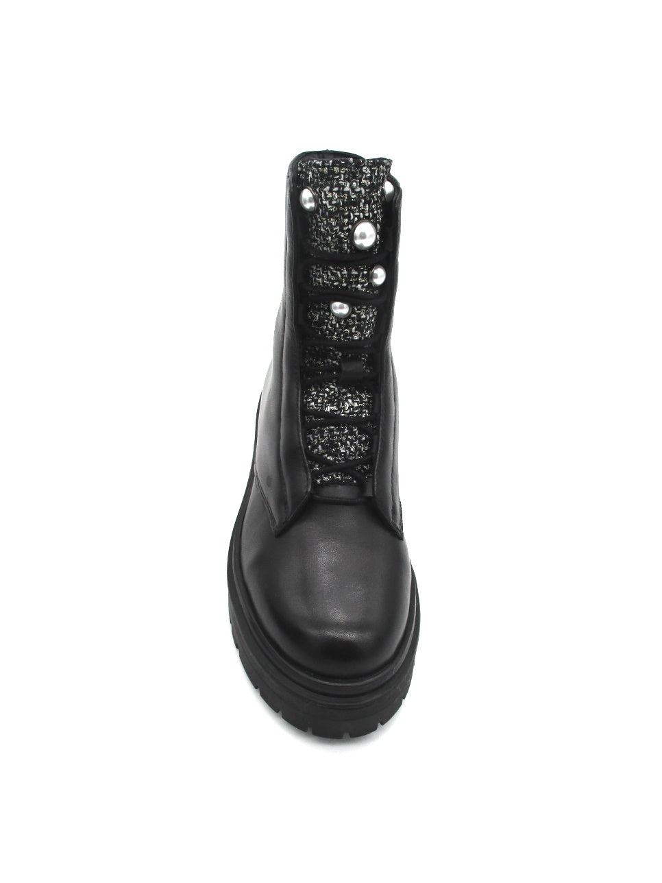 Anfibio pelle donna Apepazza Camelia F2 COMBAT31 Black