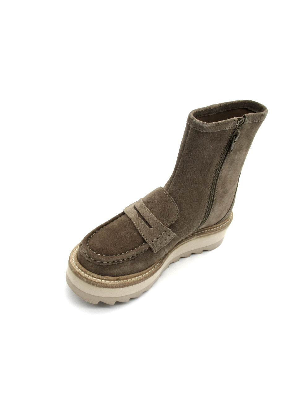 Stivaletto Clementine camoscio donna Apepazza Tortora