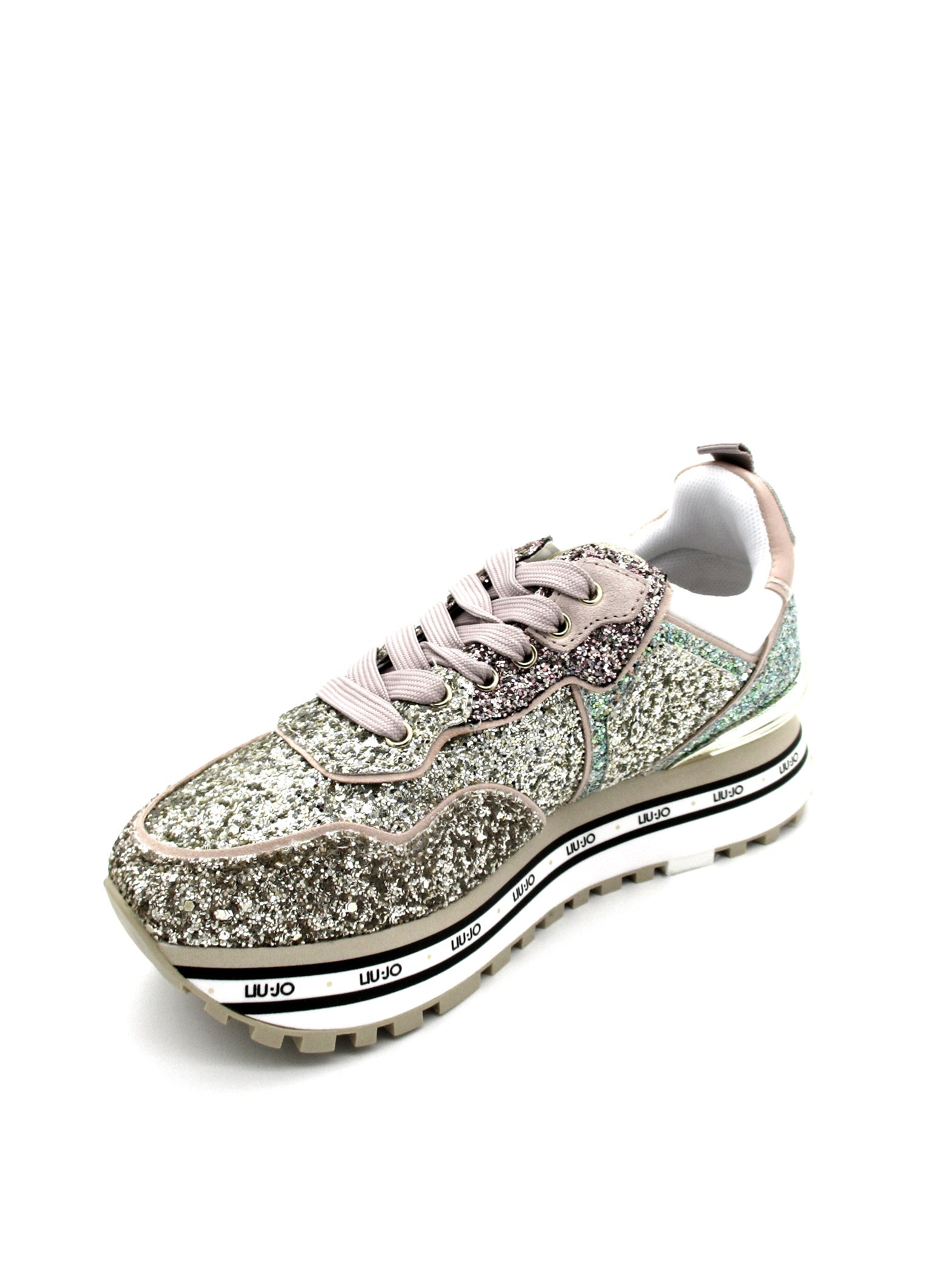 Sneaker LIU JO Maxi Wonder 24 Glitter Light Gold