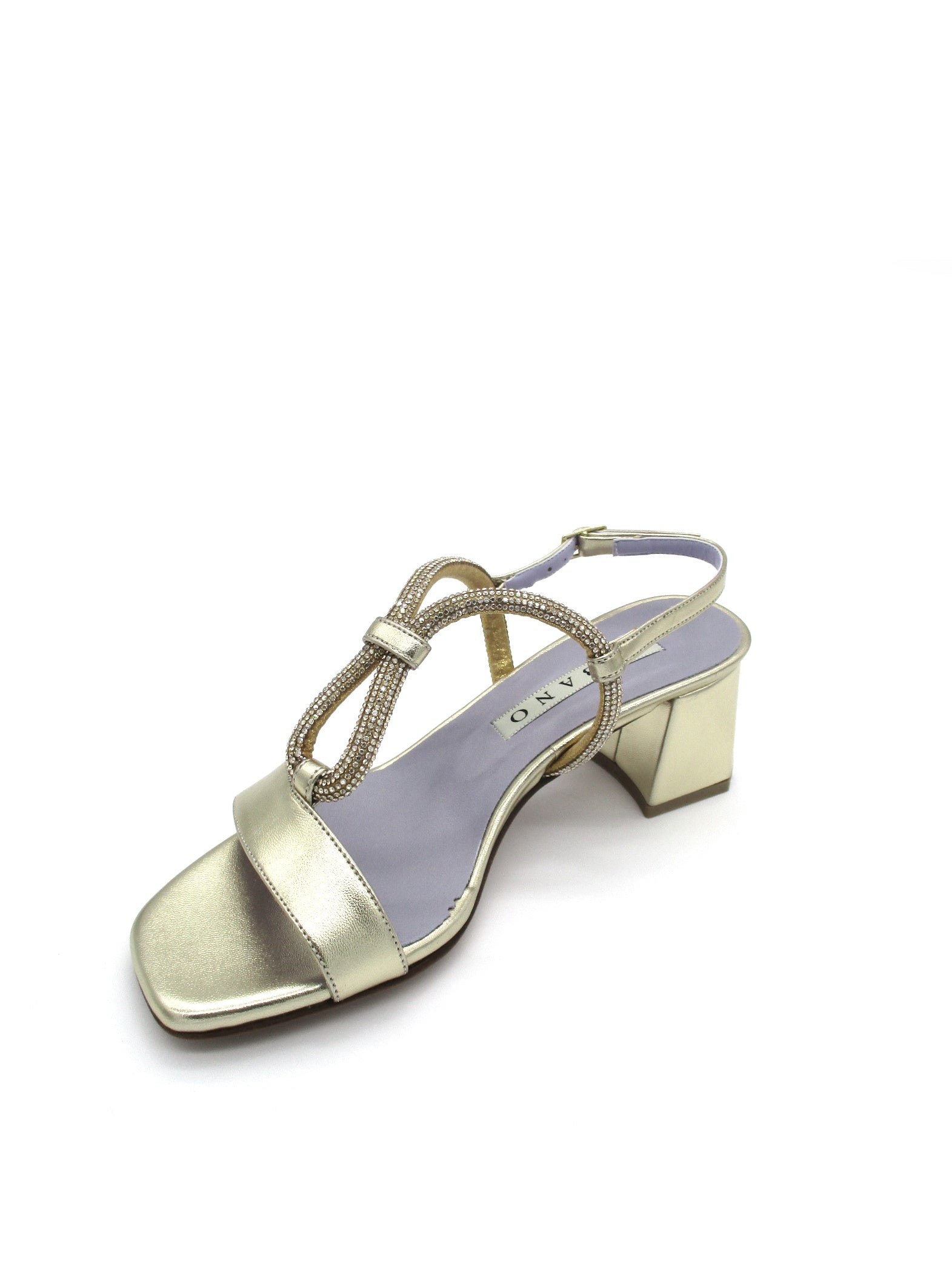 Sandalo donna 3212 Albano Metallizzato Platino