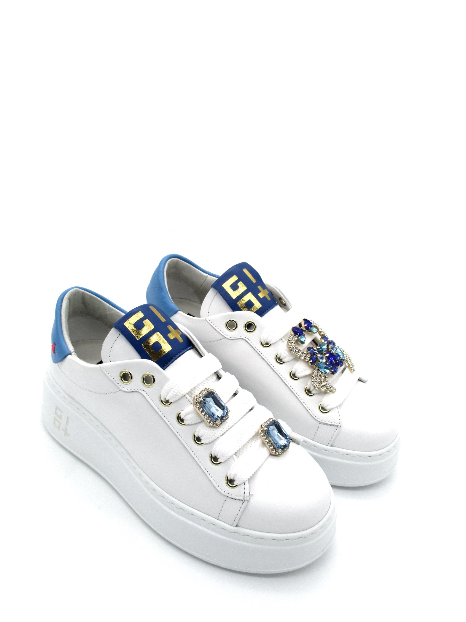 Sneaker pelle donna GIO+ PIA 38 combi Granchio bianca