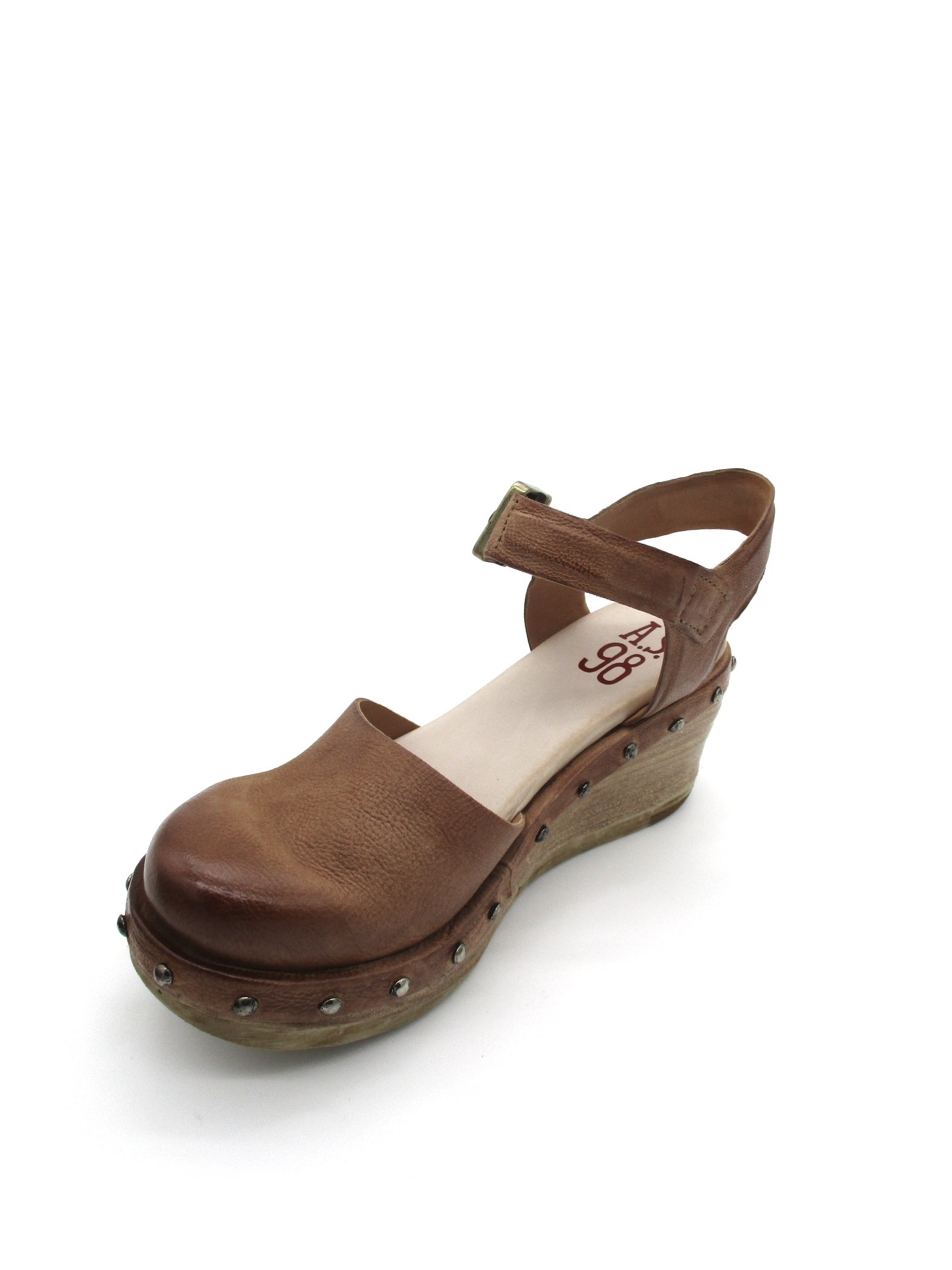 Sandalo in pelle donna As98 Cuoio - B13102 -